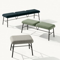Myra 669 fémvázas háromszemélyes pad