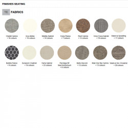 Uni 551M kárpitozott polipropilén vázas karosszék