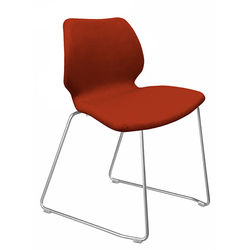 Uni 552M kárpitozott polipropilén vázas szánkótalpas szék