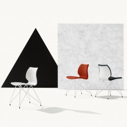 Uni 553M kárpitozott négylábú fém polipropilén vázas szék