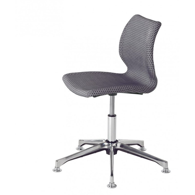 Uni 558M-DP kárpitozott polipropilén vázas szék csillag alakú fém lábbal