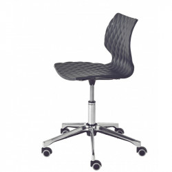 Uni 558-DR polipropilén vázas irodai szék csillag alakú görgõs fém lábbal