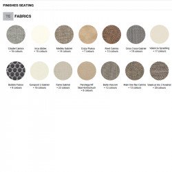 Uni 603M kárpitozott egylábú polipropilén vázas szék