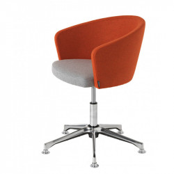 Kicca 021-DP állítható magasságú fémvázas szék ötágú lábbal 03 Fémvázas étkezőszékek 0 METALMOBIL