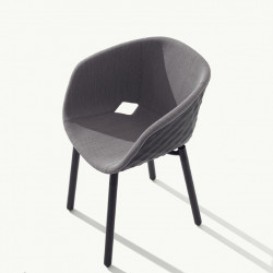 Uni-ka 601M kárpitozott fa lábú karfás szék 05 Műanyag karosszékek 0 METALMOBIL