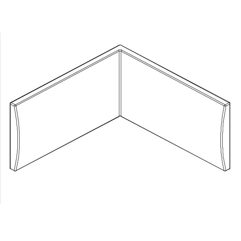 Abaco 758 kárpitozott fali panel elem 2db-os szett 2x65cm sarok elemhez