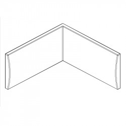 Abaco 758 kárpitozott fali panel elem 2db-os szett 2x65cm sarok elemhez 06 Vendéglátás 0 METALMOBIL