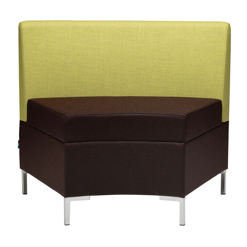 Abaco 759 kárpitozott ívelt modul háttámlával - záró elem