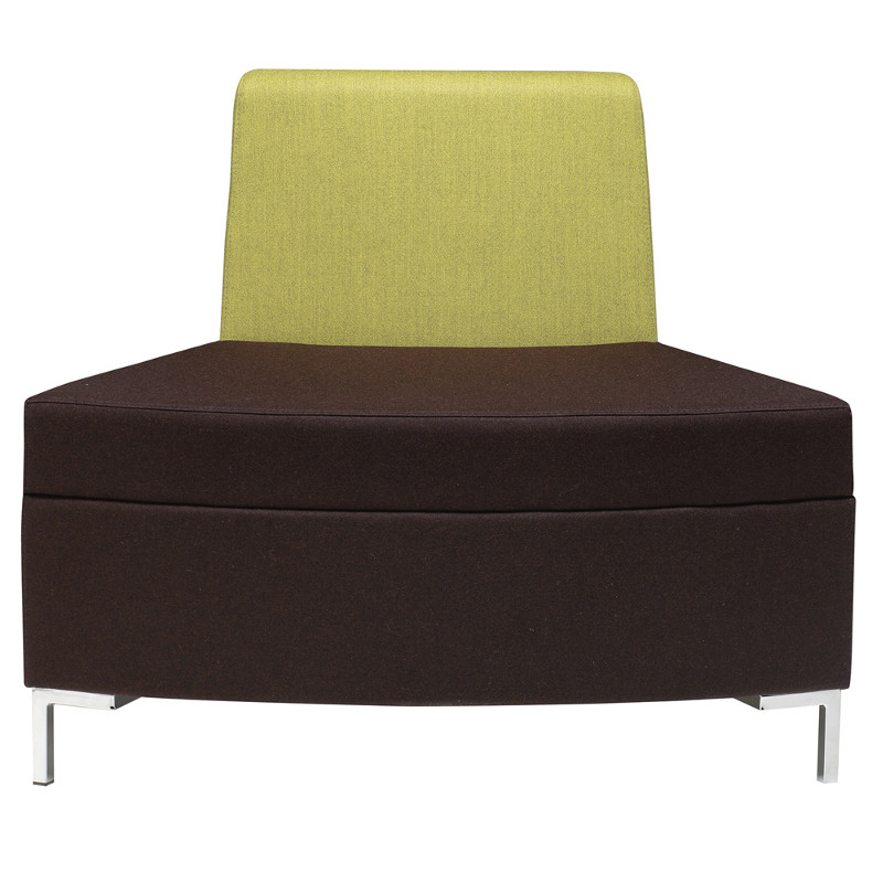 Abaco 760 kárpitozott ívelt modul háttámlával - nyitó elem