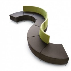 Abaco 761 kárpitozott ívelt puff modul