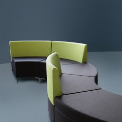 Abaco 761 kárpitozott ívelt puff modul