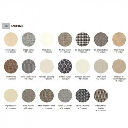 Abaco 761 kárpitozott ívelt puff modul