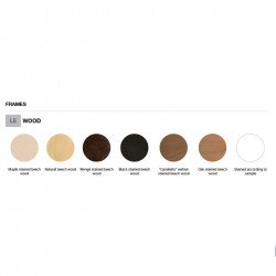 Uni 393M kárpitozott négylábú fa polipropilén vázas bárszék háttámlával