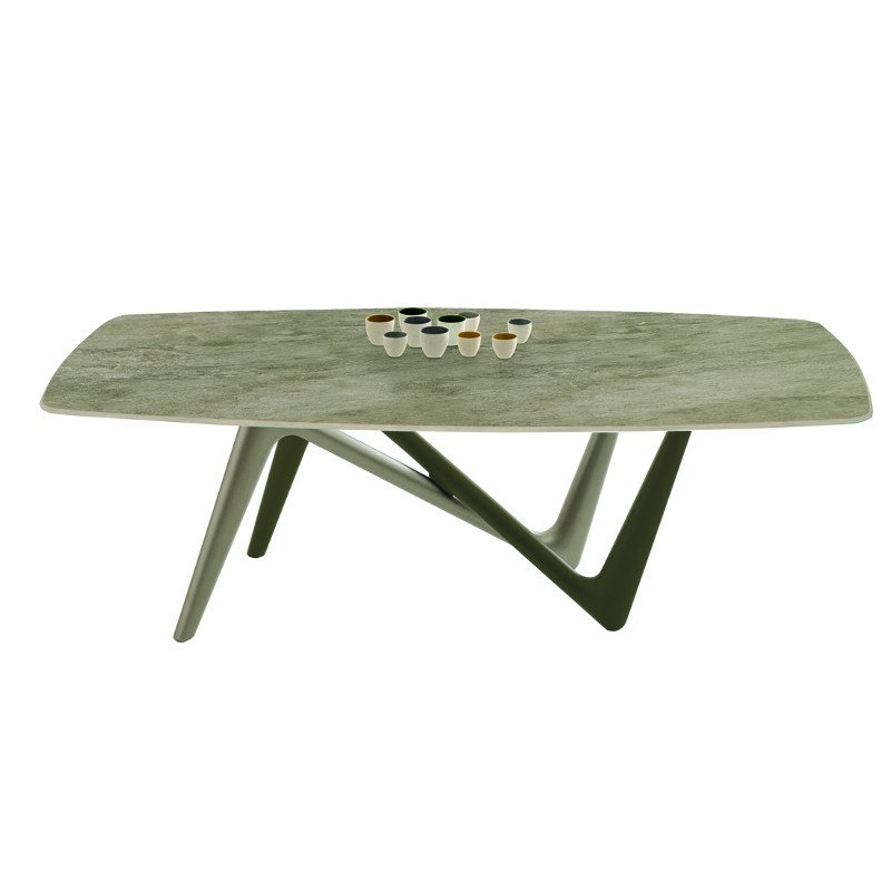 Esse 545 üvegasztal 240x120cm kerámia lappal