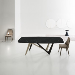 Esse 545 üvegasztal 240x120cm kerámia lappal