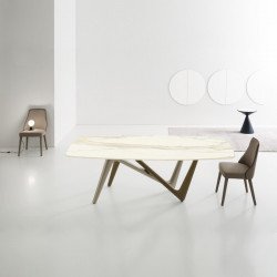 Esse 545 üvegasztal 240x120cm kerámia lappal