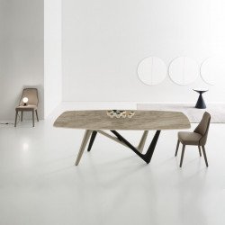 Esse 545 üvegasztal 240x120cm kerámia lappal