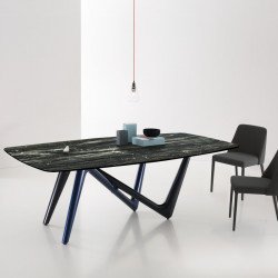 Esse 545 üvegasztal 240x120cm kerámia lappal