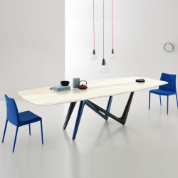 Esse 543 Bõvíthetõ üvegasztal 200-294x100cm