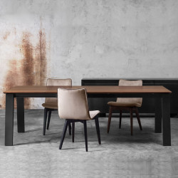 Top 386 Bõvíthetõ diófa furnér asztal 180-240x100cm 02 Bővíthető étkezőasztal 0 COMPAR