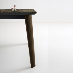 Kor 387 Bõvíthetõ üvegasztal 180-240x100cm kerámia lappal