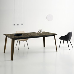 Kor 387 Bõvíthetõ üvegasztal 200-280x100cm kerámia lappal
