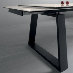 Mango 370 Ceramic Bõvíthetõ üvegasztal 200-300x100cm kerámia lappal