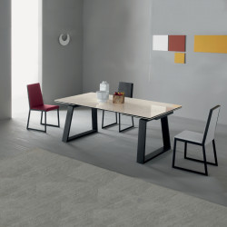 Mango 370 Ceramic Bõvíthetõ üvegasztal 200-300x100cm kerámia lappal