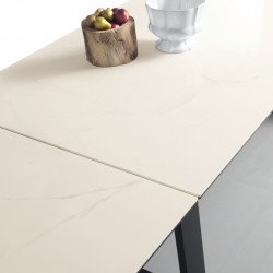 Mango 370 Ceramic Bõvíthetõ üvegasztal 200-300x100cm kerámia lappal