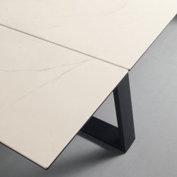 Mango 370 Ceramic Bõvíthetõ üvegasztal 200-300x100cm kerámia lappal