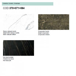 Mango 370 Ceramic Bõvíthetõ üvegasztal 200-300x100cm kerámia lappal