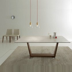 Oblique 552 Bõvíthetõ üvegasztal 200-300x100cm