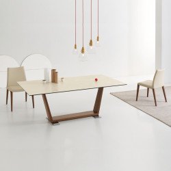 Oblique 552 Fix üvegasztal 200x100cm