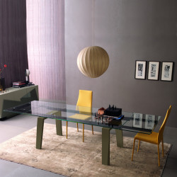 Frau 210 Bõvíthetõ üvegasztal 210-310x100cm