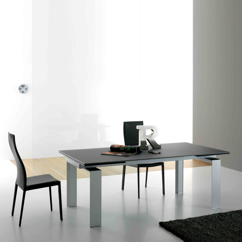 New Alu Glass 381 Bõvíthetõ üvegasztal 160-240x90cm