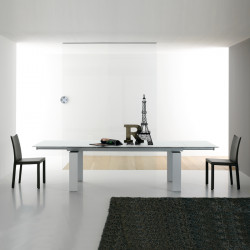 New Alu Glass 381 Bõvíthetõ üvegasztal 160-240x90cm