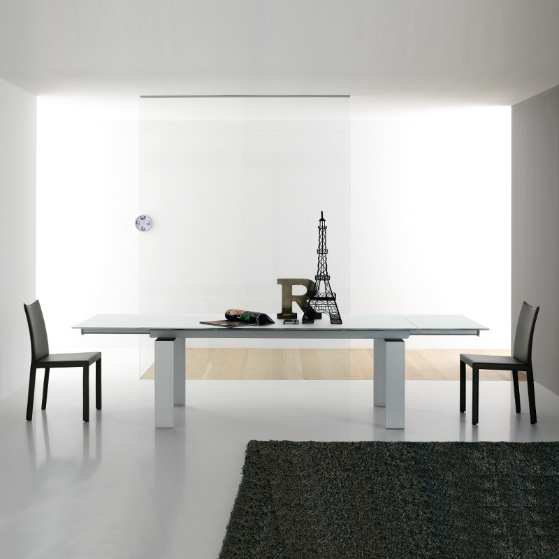 New Alu Glass 381 Bõvíthetõ üvegasztal 210-310x100cm