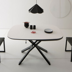 Play 466 elliptikus átalakítható-bõvíthetõ asztal keramia lappal