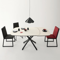 Play 468 elliptikus átalakítható-bõvíthetõ asztal Fenix NTM lappal