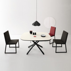 Play 468 elliptikus átalakítható-bõvíthetõ asztal Fenix NTM lappal