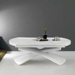 Paris 481 átalakítható-bővíthető asztal üveg lappal