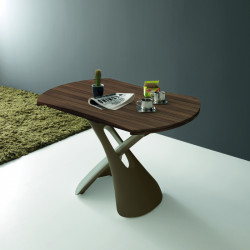 Paris 484 átalakítható-bővíthető asztal Canaletto dió fafurnér lappal 02 Bővíthető étkezőasztal 0 COMPAR