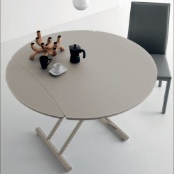 Simple Round 460 átalakítható-bõvíthetõ asztal üveg lappal