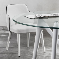 Jolly 280 kõrisfa karosszék valódi bõr kárpittal 03 Favázas étkezőszékek 0 COMPAR