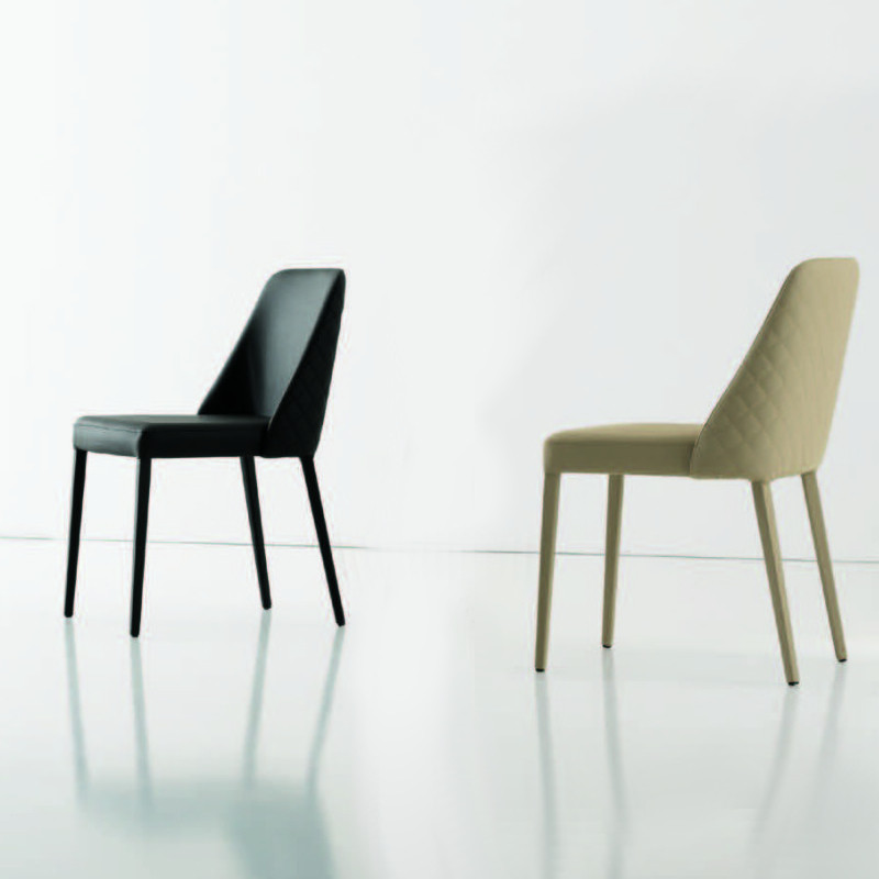 Polly 294 fém vázas szék valódi bõr kárpittal