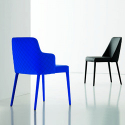 Polly 305 fém vázas karosszék valódi bõr kárpittal 03 Fémvázas étkezőszékek 0 COMPAR