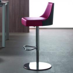 Mila 260 párnázott bárszék valódi bõr kárpittal 04 Fémvázas bárszékek 0 COMPAR