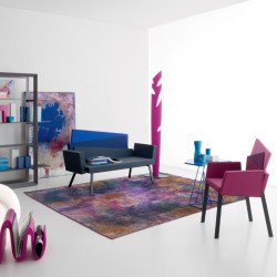 Karina 644 fém vázas karosszék szövet kárpittal