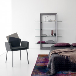 Karina 644 fém vázas karosszék szövet kárpittal