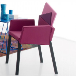 Karina 644 fém vázas karosszék szövet kárpittal